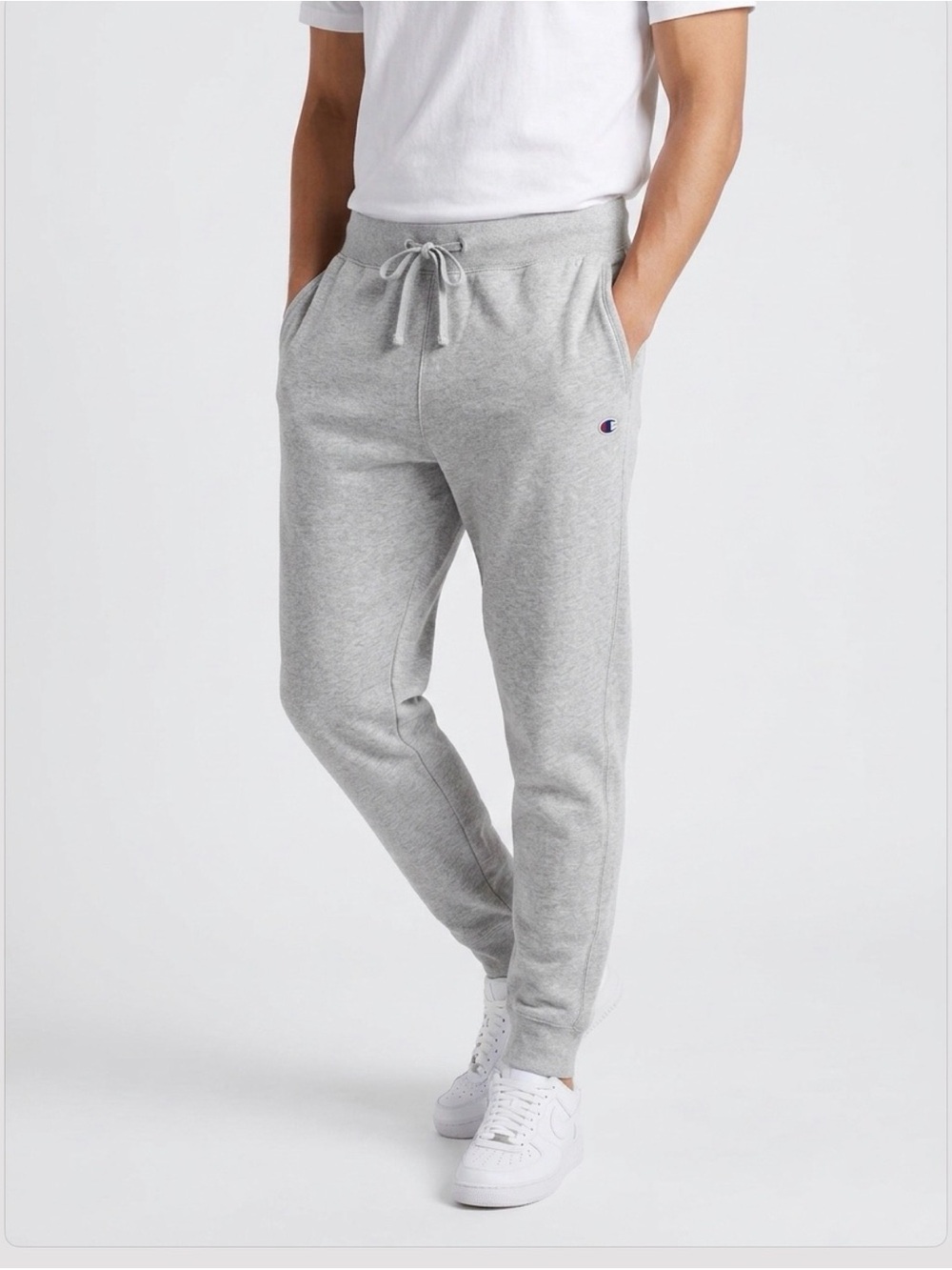 Champion Heather Gray Drawstring Joggers Size XL
